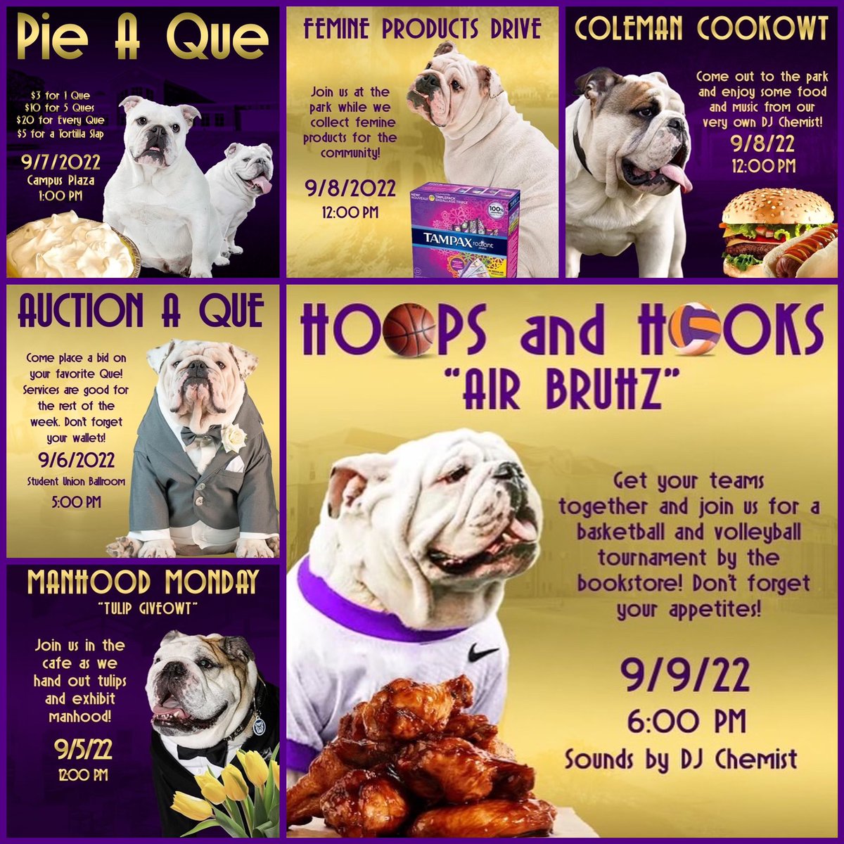 🎥Meet the Mighty ETA Chapter OWTSIDE🌳and in the community!🤝🏾View the following events as we display this week’s service and duties!