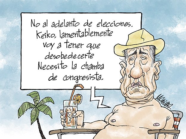 molinadibujos's tweet photo. Adelanto de vacaciones. Mi dibujo de hoy en el suplemento  @Domingo_LR del diario  @larepublica_pe https://t.co/EdFu5oa3NW