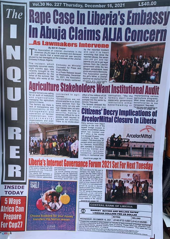 IgfLiberia's tweet photo. Throwback : Liberia IGF 2021 in the news https://t.co/YupoxAqDfN