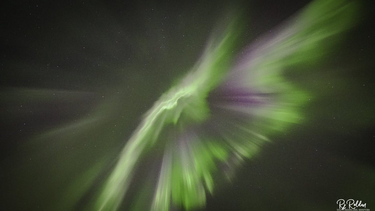 rjayroldan's tweet photo. Aurora gave us a free ticket to a magical night show last night. @TweetAurora @TweetAurora @AuroraJAnderson @Vincent_Ledvina @LachDonna @FergiesPhotos @AshleyP52149177 #manitoba #northernlights #aurora #auroraborealis #nightphotography #auroranight #discovercanada https://t.co/CHr83I8TgQ
