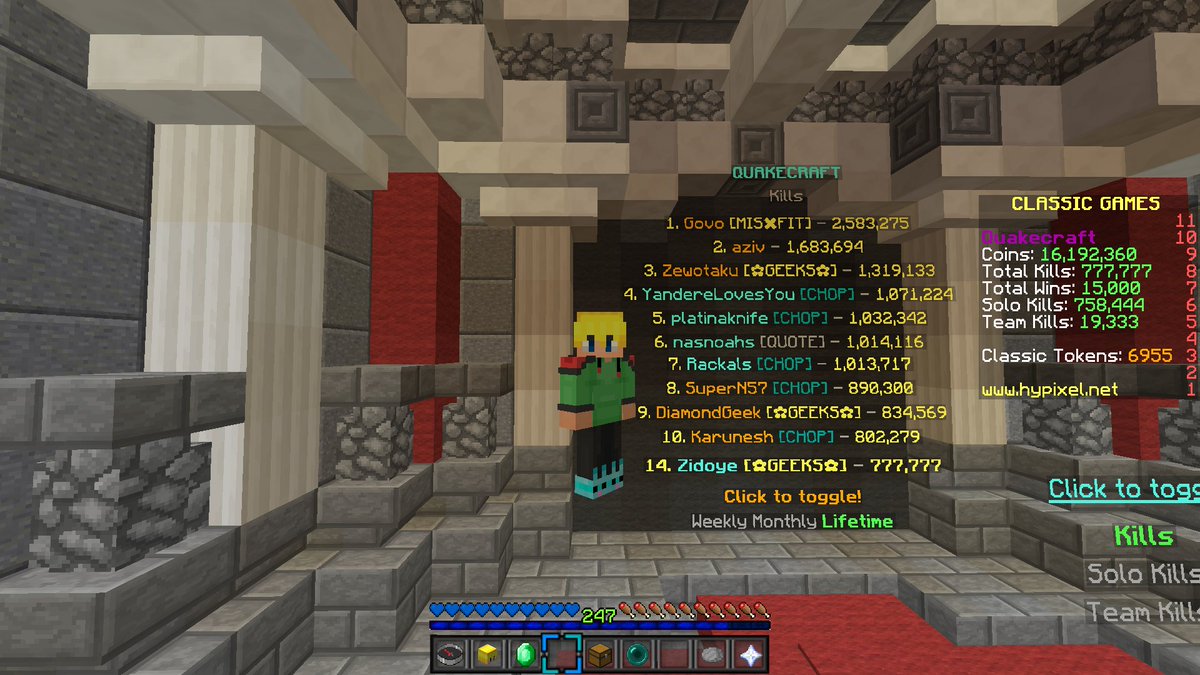 777,777 kills &amp; 15,000 wins 😃