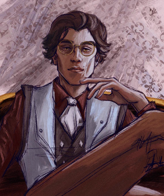 Viktor with glasses   here you go! With Mrs. Honey's glasses #arcane #arcaneviktor 