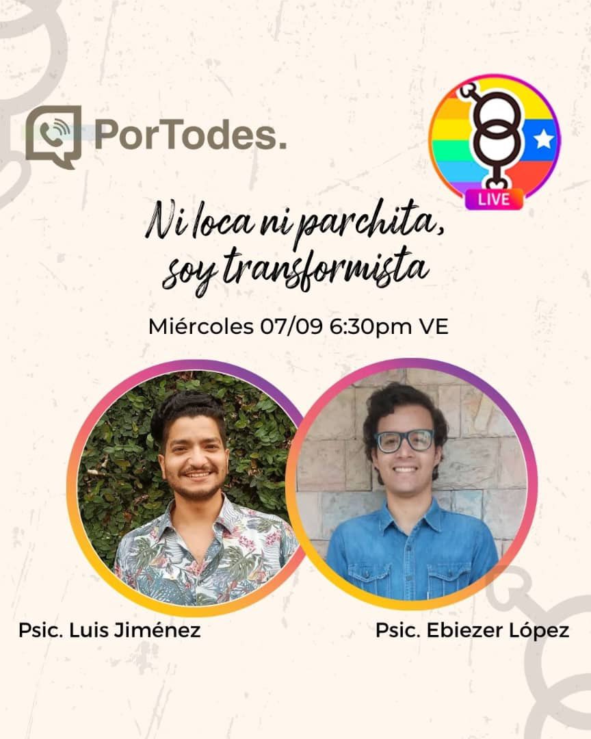 VE_Igualitaria's tweet photo. Y este miércoles 7Sep a las 6:30pm tendremos el 2do #envivo en IG del mes, pero el 1ro de la Unidad de Apoyo Psico Legal #PorTodes iniciando el mes de la Prevención del Suicidio. 

¿pendiente? 

Estará el Director Psic. Luis Jiménez junto al Psic. Ebiezer López de Carabobo. https://t.co/eOzSKJWZlU