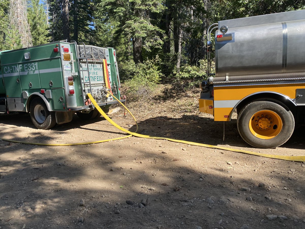 Tahoe_NF's tweet photo. 9.4.22 TNF #OmegaFire Update. The rapid convergence of TNF Fire and cover resources with Water Tender 82 on the Omega Fire has resulted in its 100% containment. Firefighters are mopping up the Omega Fire area to control and put into patrol status. https://t.co/iccqXh0bYw