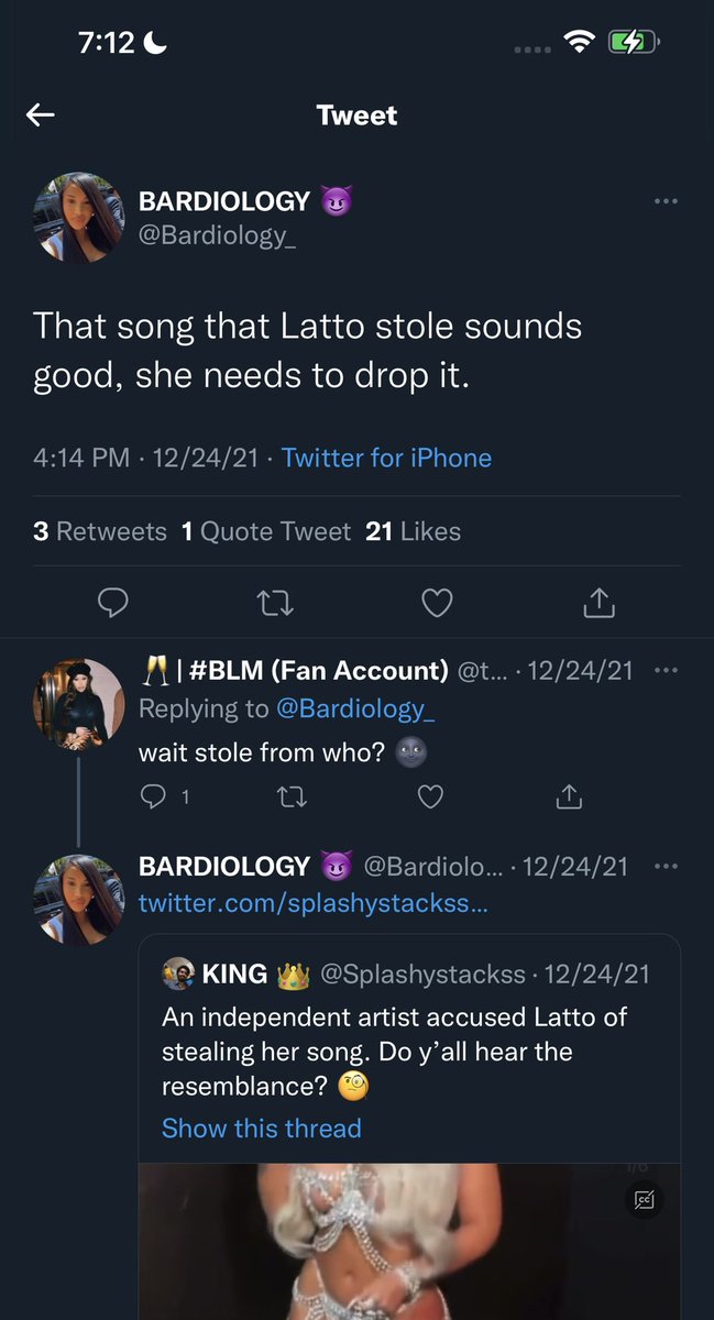 danniellaa6's tweet photo. @Bardiology_ @Latto Sorry @Latto that these fanbases try to start stuff. But BG talks about you all the time https://t.co/sFV2xpc9ky