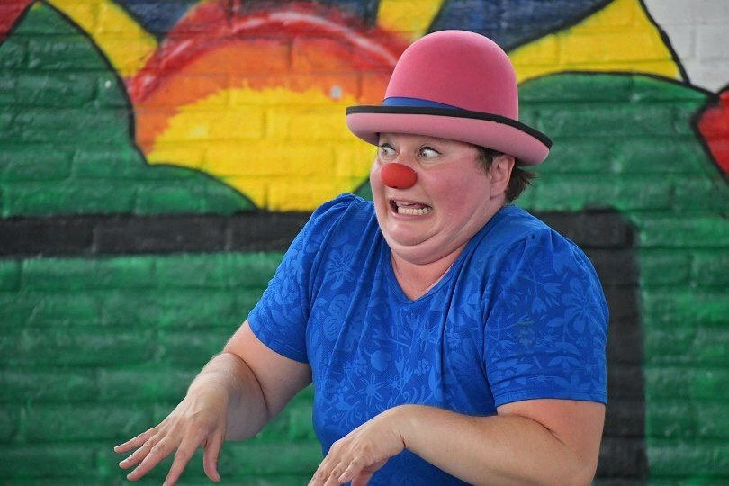 IMACP's tweet photo. El Centro de Desarrollo Comunitario Solidaridad  nos hicieron pasar un día lleno de risas con el espectáculo de clown.

#ContigoYConRumbo el arte está en todas partes https://t.co/alR9TKiyZ7