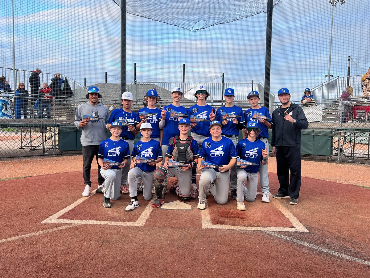CBT 15U takes 1st place at The Rock this weekend - complete team effort across the board.  nice job boys!
#Runas1🐺
#HIT⚾️
#WeAreCBT⚾️