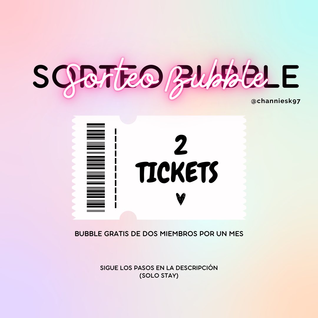 channiesk97's tweet photo. ¡SORTEO DE BUBBLE! 🫧🤍

⸺ Reglas: 

1. Seguir esta cuenta
2. Cita este tweet con una foto de los miembros de SKZ que te gustaría tener y una captura de pantalla de que me sigues 
3. Da rt y fav a este tweet

📝 NO importa quien tenga más fav y rts, el ganador será x sorteo https://t.co/5hjfBqD1Gb