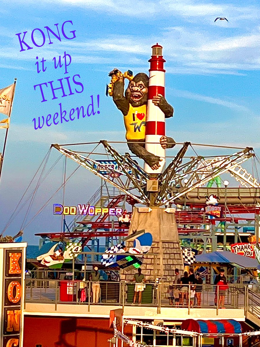 AdventurerInn's tweet photo. Be like #Kong. Seize the day @MoreysPiers . #wildwood #nj #beach #boardwalk #waterpark #vacation #wildwood365 @Wildwood365 @wildwoodBwalk @TheWilldwoodsNJ https://t.co/4faFV1VJqo