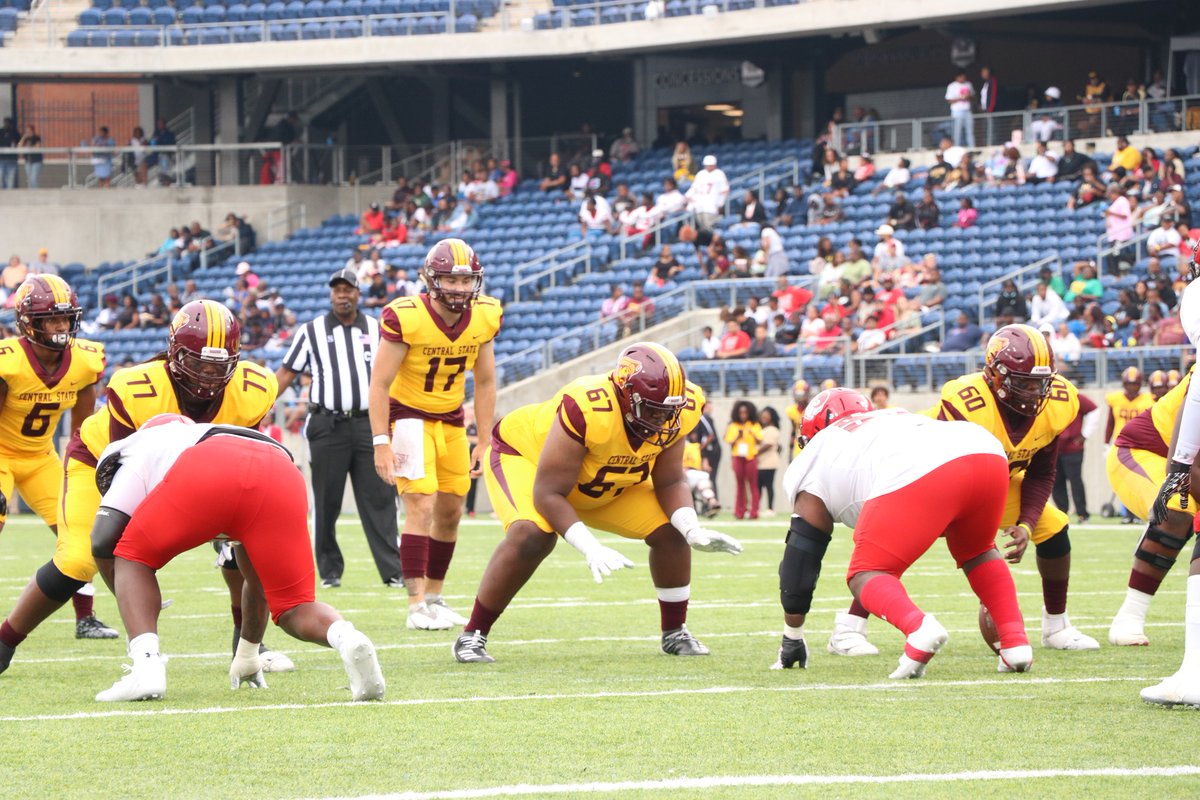Central State quarterback Brandon Kyles finds Micah Lowe for a 21 yard touchdown. CSU now leads 41-21.