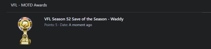 Congrats Waddy one VFL Sots <a href="/TheVFL_/">VFL</a>