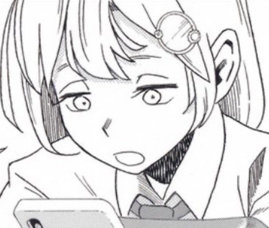 She's been staring at her phone for hours