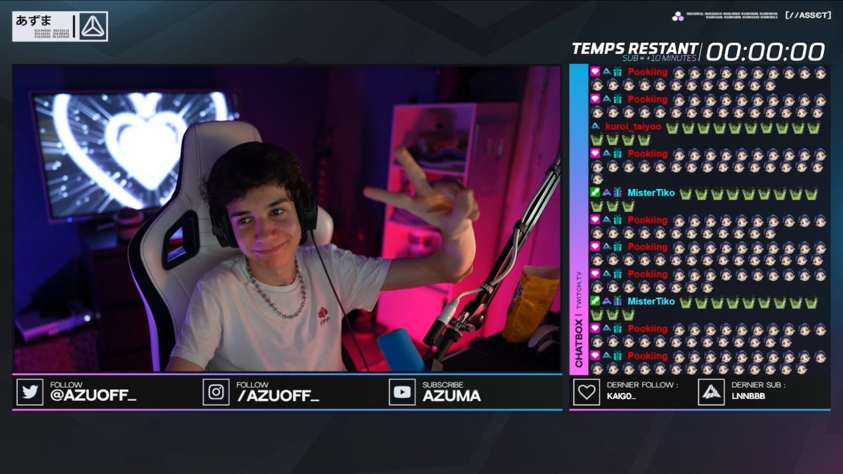 AzuOff_'s tweet photo. C'est la larme à l'oeil que je coupe ce subathon.  🥲

+ 1 Mois &amp; 5 jours de live
+ 822 Heures de live
+ 3972 Subs
+ 6K Follows
(Nouveau Record Français ?) 

On a vécu tellement de moments incroyable, c'était fou.

Je m'en souviendrais toute ma vie.
Je vous aime ❤ https://t.co/febWK7dTft