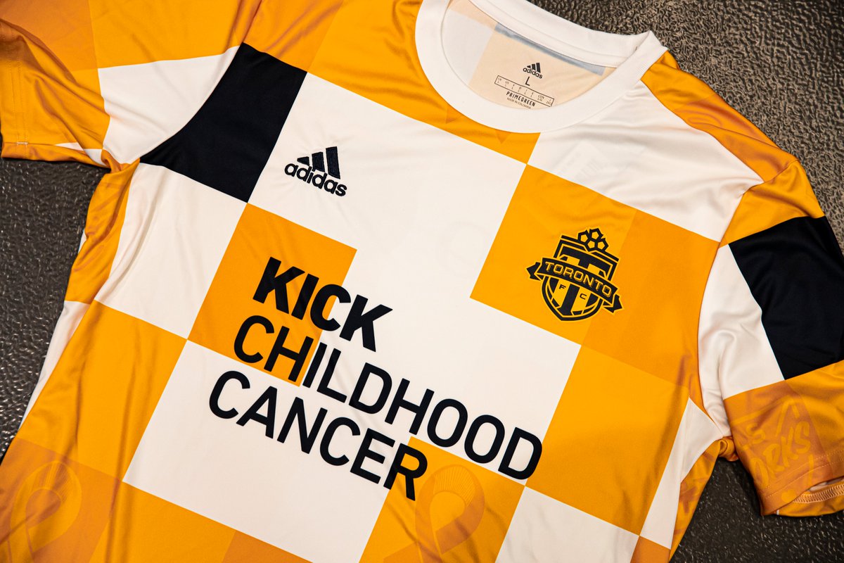 TorontoFC's tweet photo. Together, we can #KickChildhoodCancer 🎗 https://t.co/ncj8VI18WE