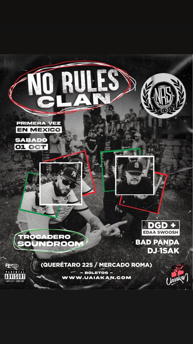 uaiakan's tweet photo. Nos vemos a las 20:00hrs en vivo por Instagram! Hablaremos con @NoRulesGang sobre su visita a México, y su más reciente lanzamiento #ElPuente | Iniciamos con #uaiakantalks vol.1 | https://t.co/swaV3MIlB1
