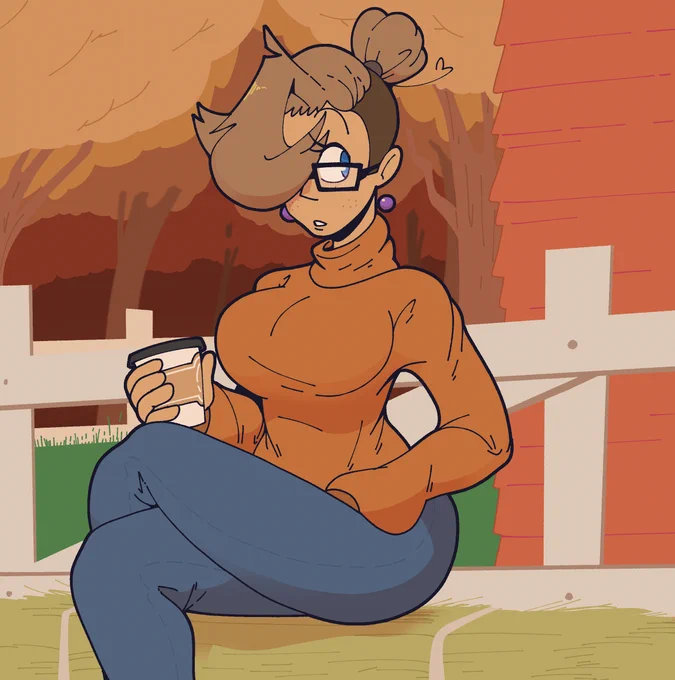 She's one to enjoy the seasonal drinks 