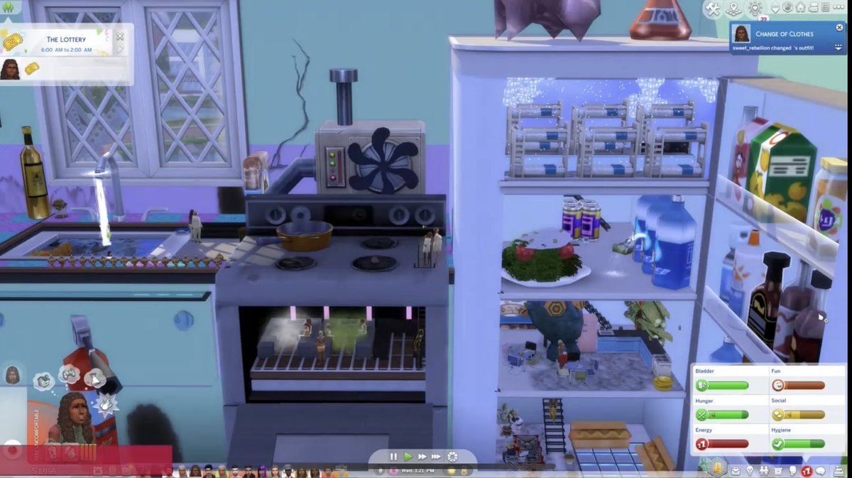 Drgluon's tweet photo. I’m leaving my Sims 4 unpaused for 24 hours! But I accidentally left the Crowd control mod turned on. Meaning you’ll be able to cause fires and add your own Sims to my family. Hopefully that doesn’t cause to much chaos…🔥🔥🔥 @CrowdControl 

Watch: https://t.co/ESd9NcRO45 https://t.co/BdDByuf6yi