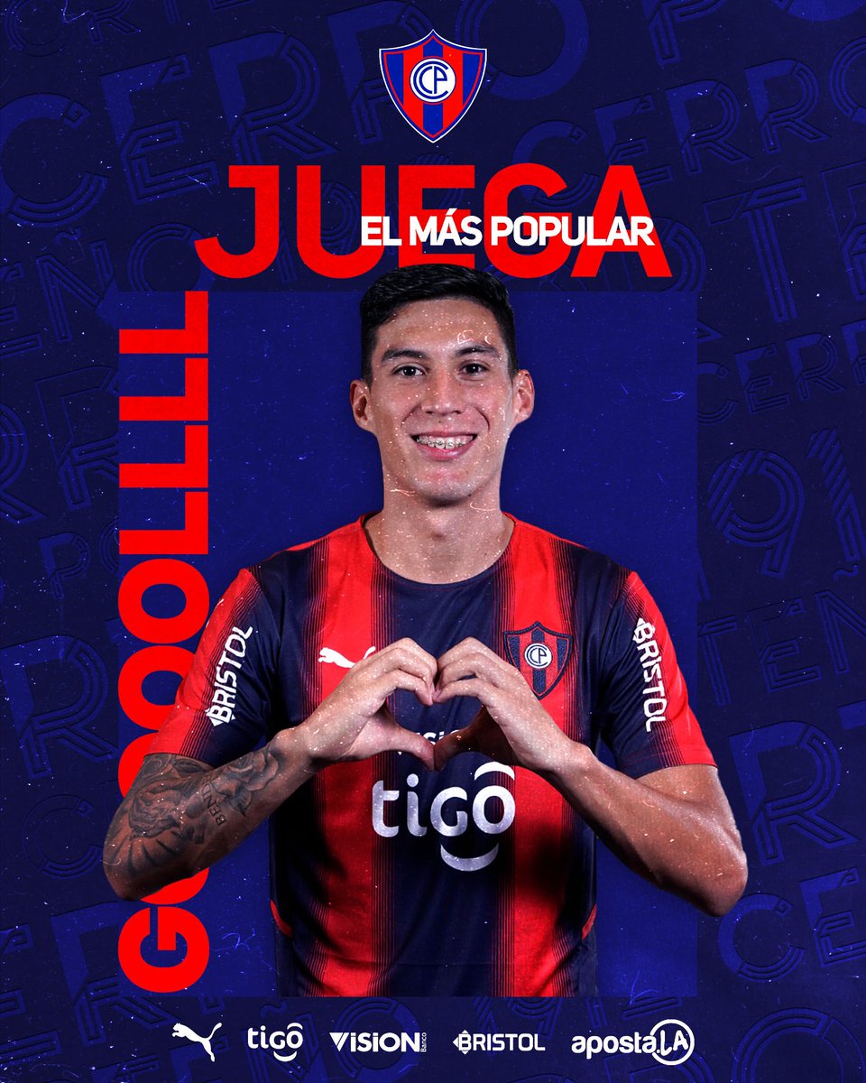CCP1912oficial's tweet photo. ¡GOOOOOOOOOOOOOOOOOOOOL!
Cerro Porteño 1 - 0 Libertad
⏱: 36’ ST
#JuegaElMásPopular
#CCPLIB https://t.co/kIosRTbEoF