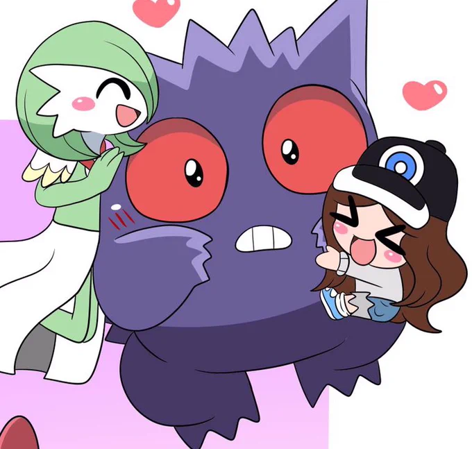 since it's Gengar day, I wanted to share some pics of Kira's Gengar "Spike!" He's a timid yet friendly ghost!#ゲンガーの日 