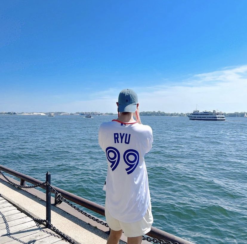 ky¹⁷ on X: DK WEARING A RYU BLUE JAYS JERSEY WHILE IN TORONTO