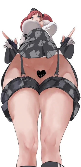 描いてるうちに描画設定が崩壊し完成を諦め投げ出したローアングルなアトランタイラストです 