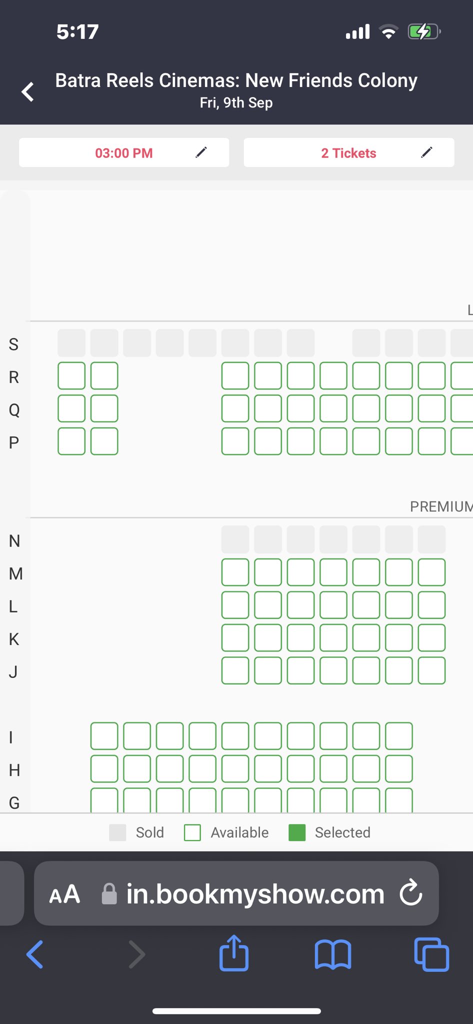 Payal Bhayana 🇮🇳 on X: @SumitkadeI I just tried booking tickets in Batra  cinema in delhi…. Couldn't chose 4 seats as the tickets were sold  out🤪🤪🤪🤪 Jhooth ki Hadh hoti hai  /