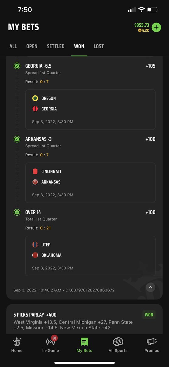 Dmo_5's tweet photo. Something light on em @DKSportsbook https://t.co/roQ1SM4NhC