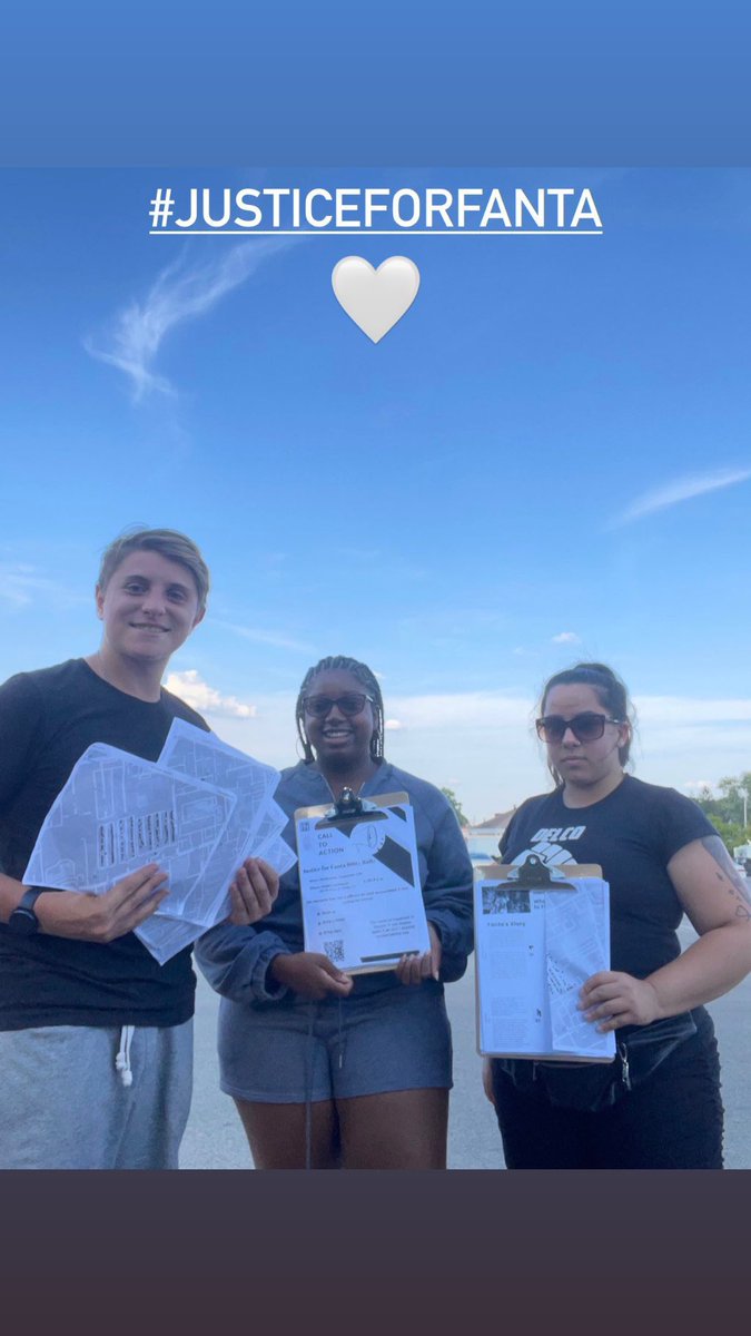 DelcoResists's tweet photo. Today we had numerous community members join @UDTJ7 and Delco Resists to help us share Fanta Bility’s story. In only a few hours we were able to drop fliers at 95% of Sharon Hill households; that’s over 2,000 households! https://t.co/lwtbmRzEEG