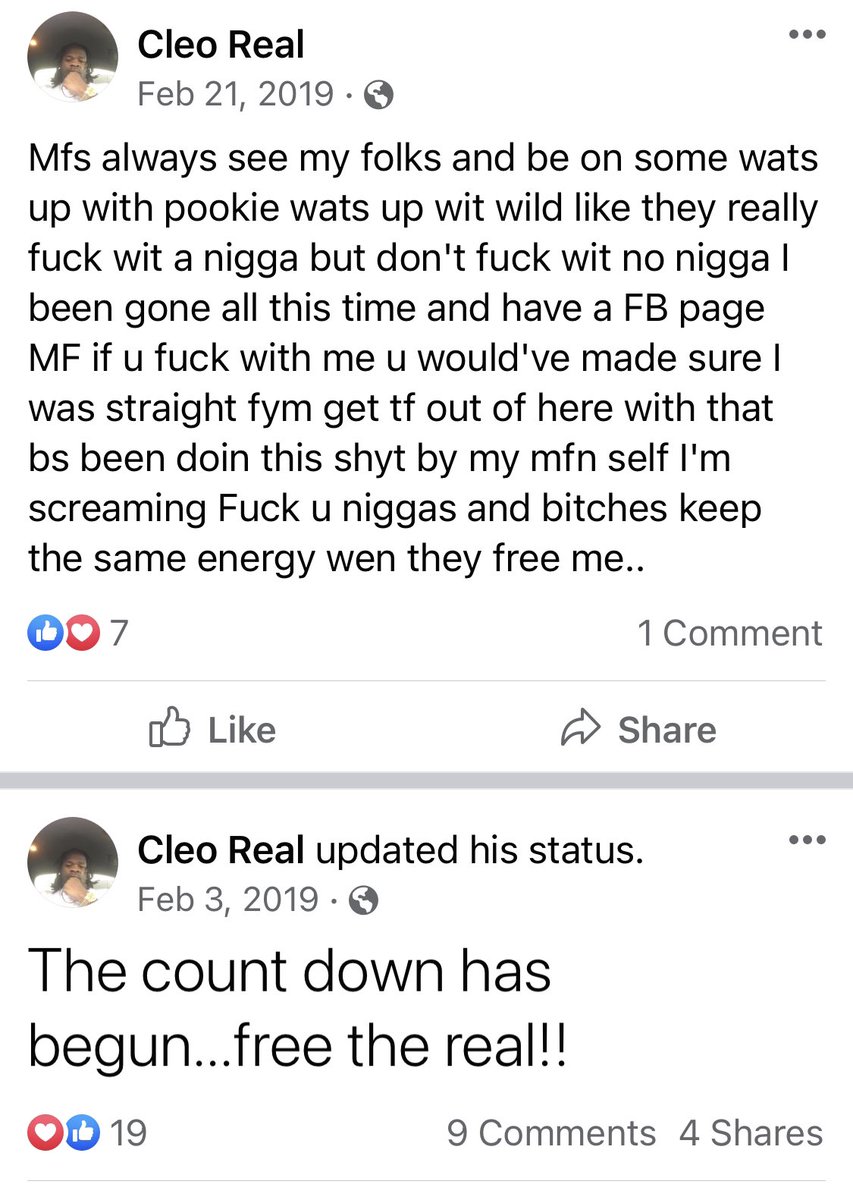 TheCrimeDiva2's tweet photo. #CleothaAbston was posting on his Facebook page during his 20 year prison sentence. Some of his posts didn’t age well. 😩😵💫 There is a lot more to learn in this case. Where is #ElizaFletcher ? #LizaFletcher #MissingInMemphis #CareerCriminals https://t.co/A3wxPhVNbb