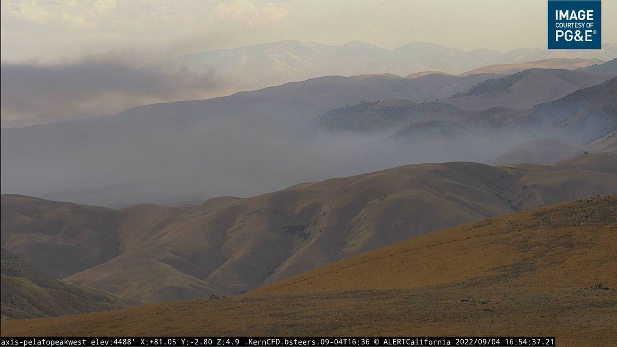 #RanchFire in Kern Co, in the Wind Wolves Preserve south of Hwy 166: Tanker 76 reporting 10 acres, wind driven in grass w/ no structure threat. Ground resources reporting down strikes occurring on the ridge. share.watchduty.org/incident/1237