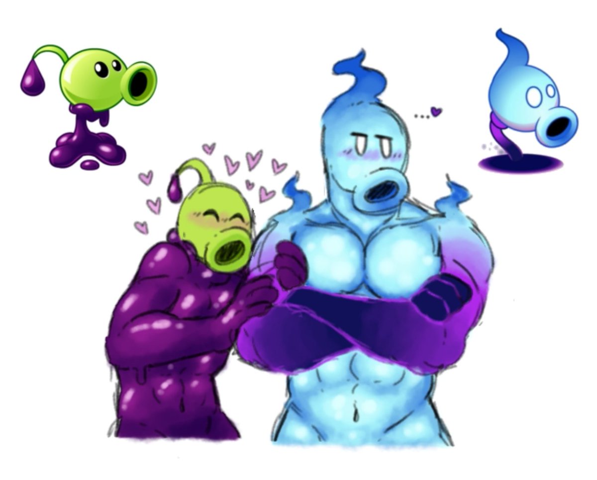 Chippybooru's tweet photo. These are pretty old, but I've been meaning to share them ever since I was on that PvZ grind! So here's a few more peashooters :] #plantsvszombies #pvz #bara #pvz2 https://t.co/B1AUab3UE4
