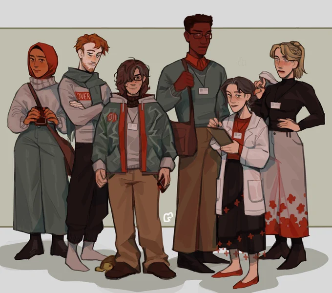 Red Valley lineup!!! everyone except Clive and Hester :)#redvalleyfanart #redvalley 