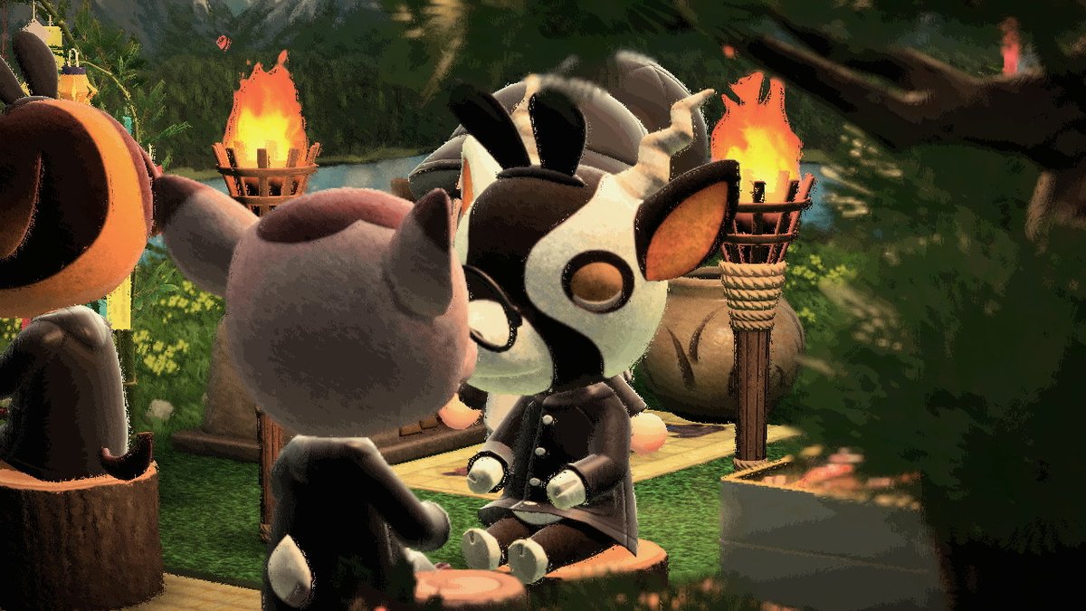 twisteryoffical's tweet photo. CAMP CROSSING IS OPEN!! And is that STUDENTS KISSING??!! Plus me and Lily are the owners and heads of the camp!! MORE PHOTOS OF CAMP CROSSING COMING SOON!!! #AnimalCrossing #ACNH #NintendoSwitch #CAMPCROSSING https://t.co/dMVPHmxH93