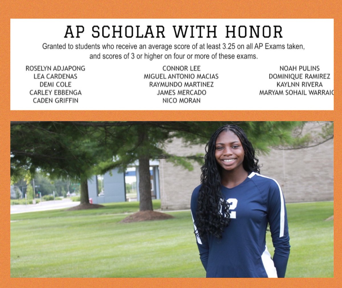 Incredibly proud of our varsity volleyball student athletes and their accomplishments in the classroom as well. We are so proud of you! #top10percent #APscholar #spartans