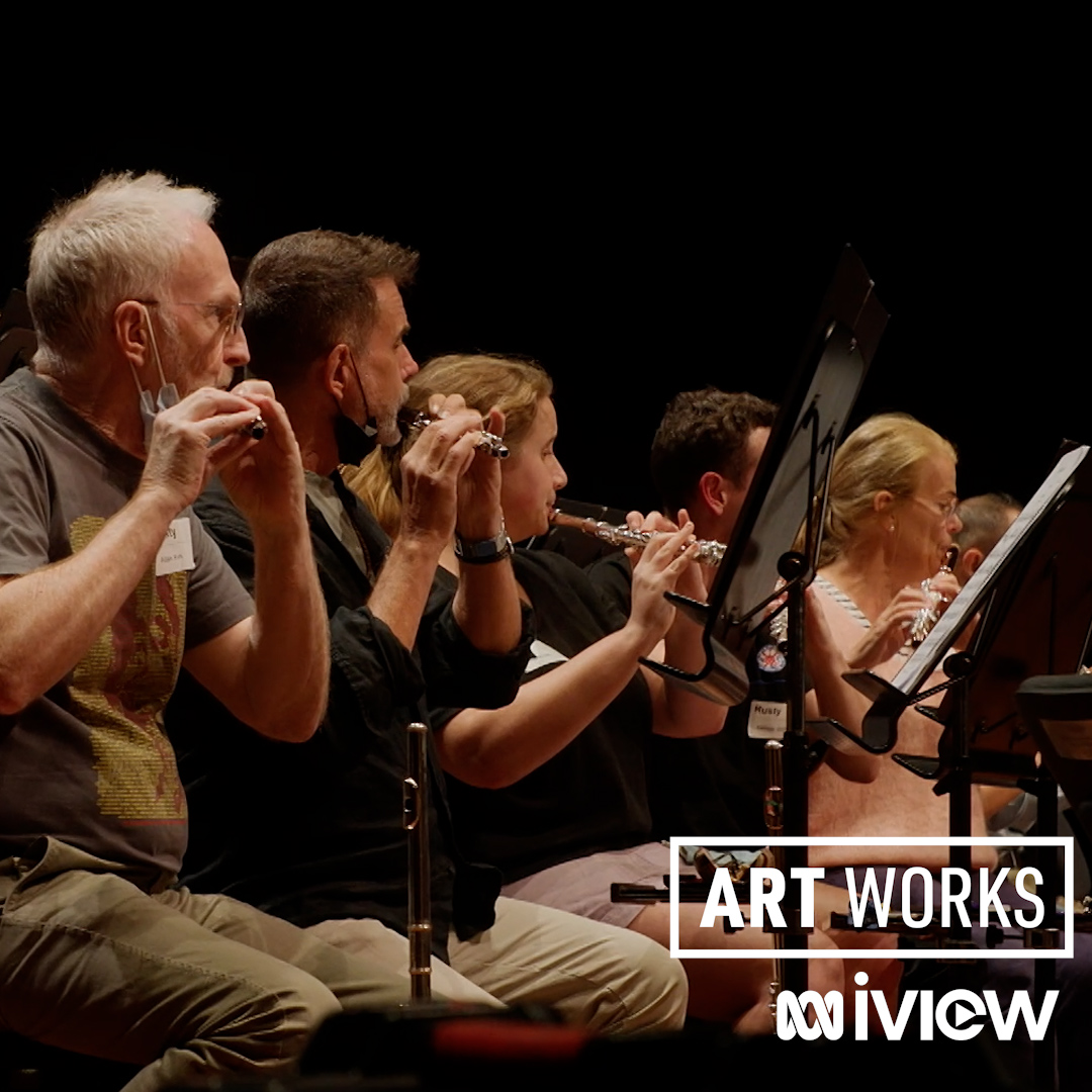 WASymphony's tweet photo. Last Wednesday The Rusty Orchestra was featured at ABC TV + iview's Art Works which offered an inside look at the community musicians and their experiences performing with WASO. 
Watch the interview on ABC TV + ivew, Art Works, Series 2 episode 25. 
https://t.co/wEGjgvxtZ0 https://t.co/cWLQIRlaXs