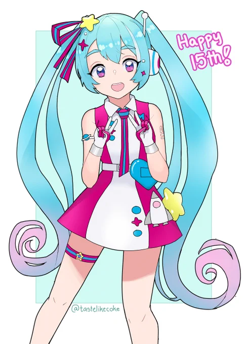 a bit late but happy 15th miku!#初音ミク誕生祭2022 