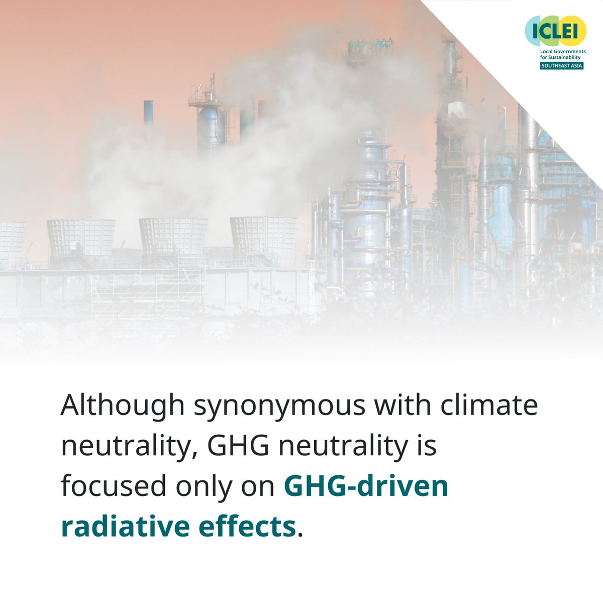 icleiseas's tweet photo. What does “GHG neutral(ity)” actually mean? 🤔

“Greenhouse gas emissions attributable to an actor are fully compensated by GHG reductions or removals exclusively claimed by the actor.” 

#GHGNeutrality
#Sustainable
#SutainableDevelopment
#RaceToZero
#CitiesRaceToZero https://t.co/xYtdN7QdgY