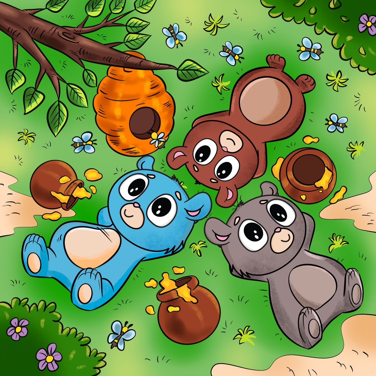 Hot Summer days chillin' with friends drinking Honey..

Whitelist opportunities in the weeks to come, The more friends you tag the better your chances 😤
