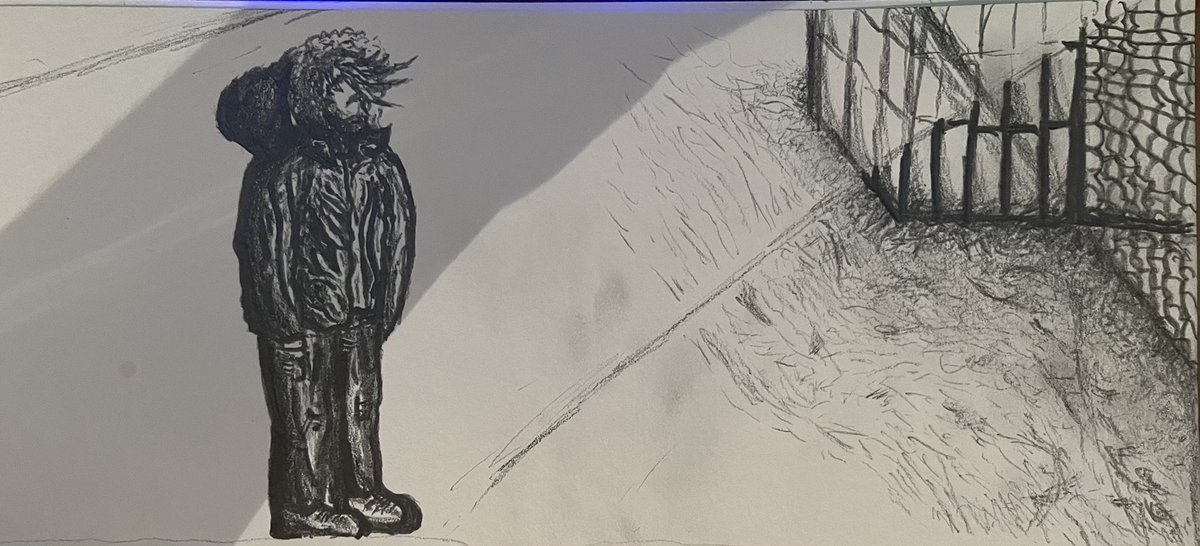 Aspiringnothin9's tweet photo. ‘Half of everything I’ve ever said is meaningless, but I said it to break through the wall between us”
#DylanArt
Just half drawing a scene https://t.co/HXTInvzxyO
