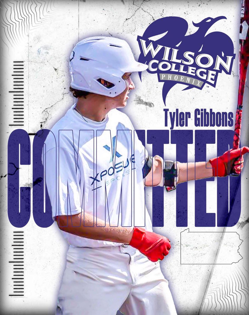 I am very honored and blessed to announce my commitment to Wilson College. I want to thank my family, friends, and coaches who have made me better along the way. I am excited to be a part of The Phoenix Baseball Family. <a href="/DirtbagsMid/">Dirtbags Mid-Atlantic</a> <a href="/_thedirtbags/">Dirtbags Baseball</a> <a href="/CoachRWolf/">Ryan Wolfsheimer</a> <a href="/Velo_Farm/">The Velo Farm</a>