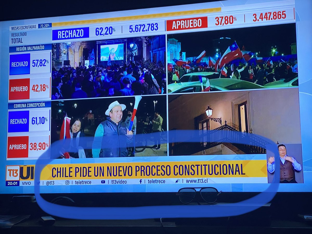 Lilandyg's tweet photo. @canal13 señores Chile rechazó las propuesta constitucional, esa era la pregunta. Este GC es un error https://t.co/rAVScLmKj2