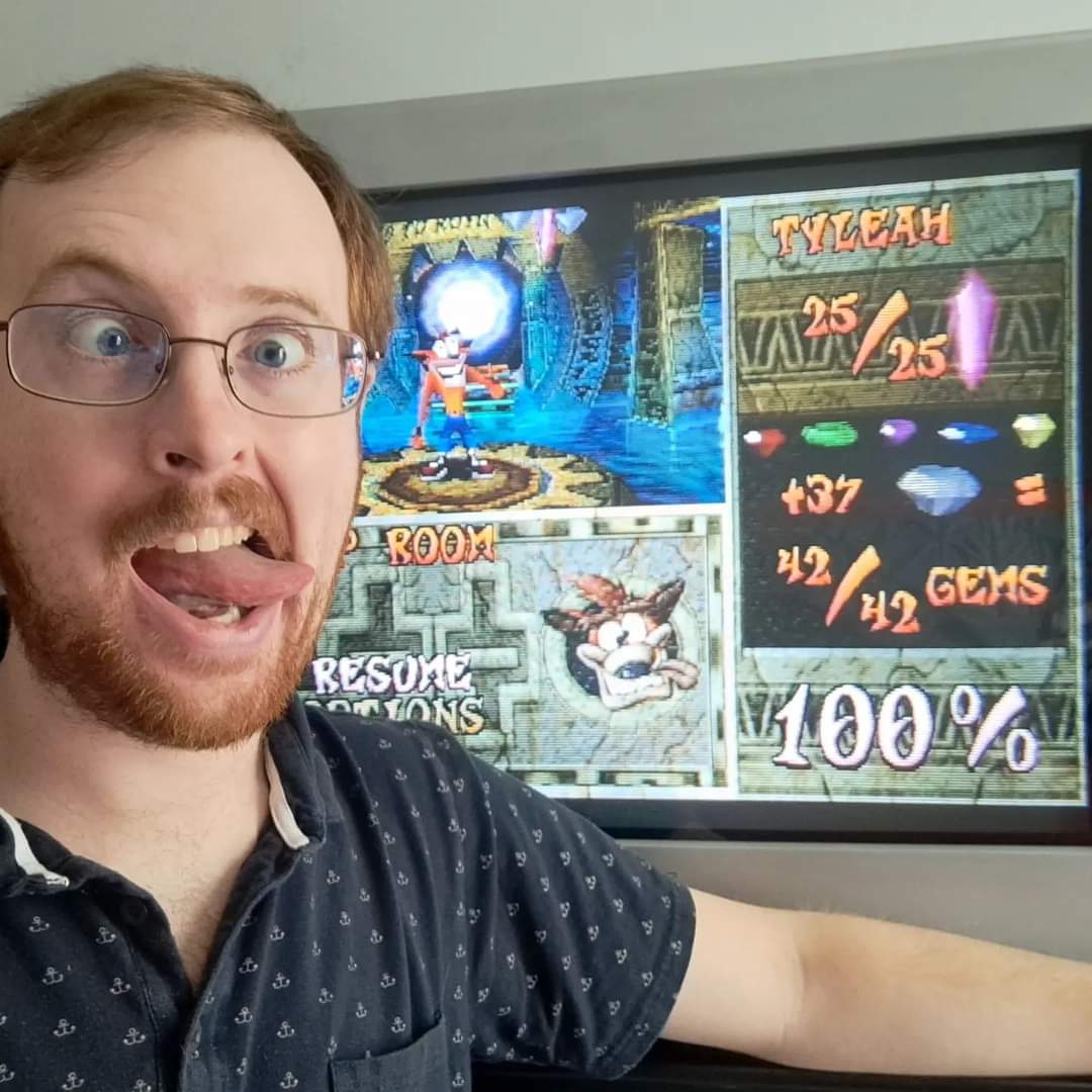 tylorlilley's tweet photo. I got 100% completion in Crash Bandicoot 2: Cortex Strike's Back... again!

#RetroGaming #CRTGaming #Playstation #PS1 #CrashBandicoot #CrashBandicoot2 https://t.co/UWnslVHkV6