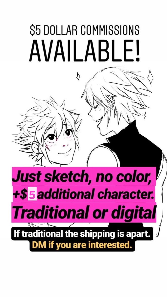❗️EMERGENCY COMMISSIONS ❗️
Please share if you can, also feel free to DM me if you are interested, thank you so much✨️
#commissionsopen #Commission #commissions