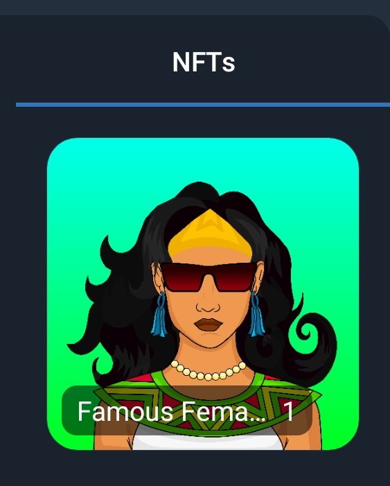 Marti130719's tweet image. Just minted my first @FFCNFTS #famousfemaleclub and I love her 💜💜

Go and mint yours for free at famousfemaleclub.xyz 🚀💜