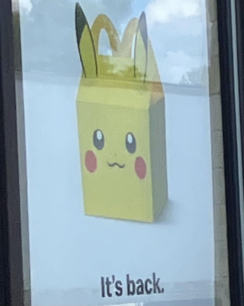 dentman_dotcom's tweet photo. This feels like a threat #Pokémon #McDonald #happymeal #Pikachu https://t.co/6SvmZcCtx3