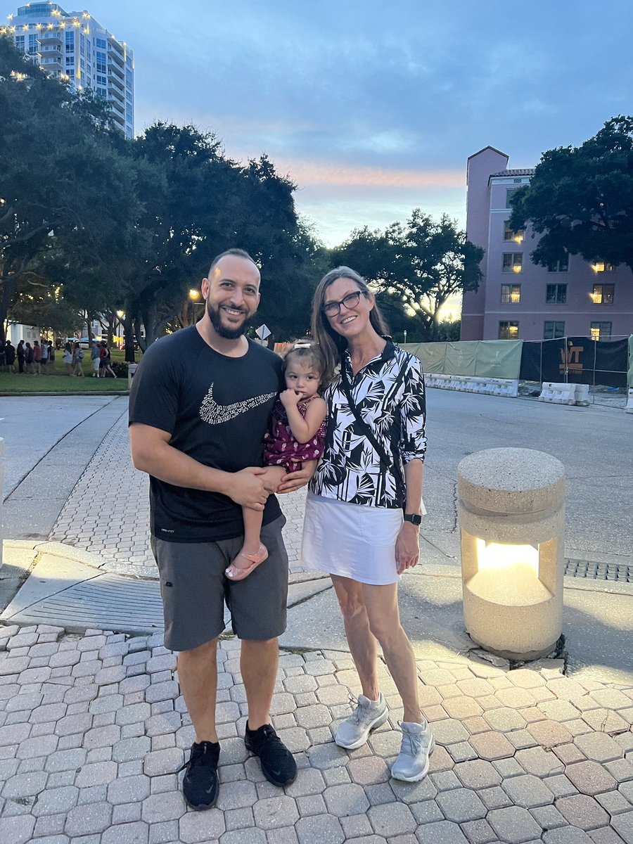 munif_jaafar's tweet photo. @CathieDWood it was great bumping into you just now in St Pete! By the way, you have the same birthday as one of my daughters Jannah! Small world! Would love to stay in touch! https://t.co/yTv57bc2eH