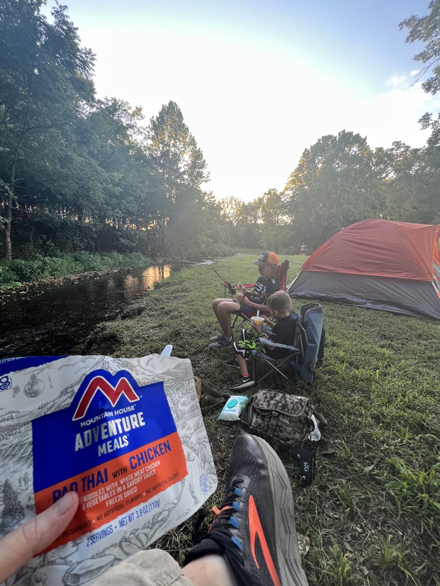 WalkerFarmFam1's tweet photo. Surprisingly good. The camping and the Pad Thai. Happy Labor Day weekend ⛺️ https://t.co/Gy6iZY204M