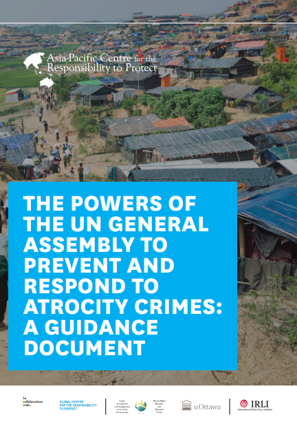 APR2P's tweet photo. For more on the use of credentials from @APR2P Research Fellow @becjbarber in The Powers of the UN General Assembly to Prevent and Respond to Atrocity Crimes: A Guidance Document https://t.co/8wqY5GQ9tM
#RecognizeNUG https://t.co/0cTN4k7owi