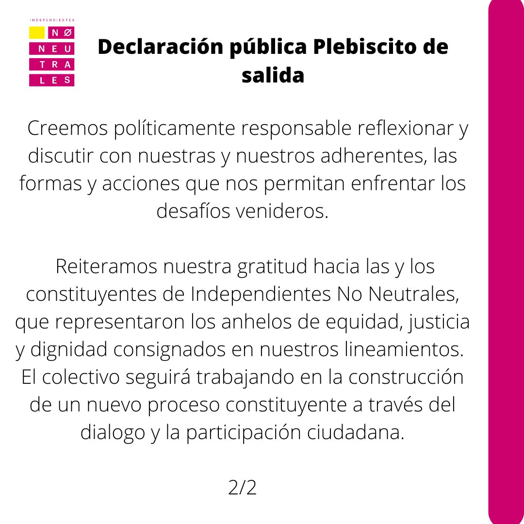 Independientes No Neutrales tweet media