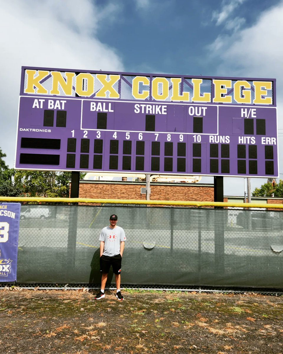 BallanceBrandon's tweet photo. Checked out my new baseball field today for the first time. So excited to be at @Knox_Baseball https://t.co/FM56tIHNG6